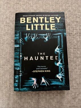 Bentley Little "The Haunted" Paperback Book - Black & Teal Cover